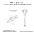 thumbnail image 5 of Rosec Jewels Certified Lab Grown Diamond 1 Carat Engagement Ring, EF-VS Quality - With Jewelry Box, 10K White Gold, US 8.00, 5 of 8