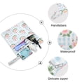 thumbnail image 4 of 2 Pack Wet Dry Bags,Blue Gingham Floral Design Waterproof Reusable Dual Zipper Bags for Swimwear, Gym Clothes, Toiletries, Baby Diapers, 4 of 8