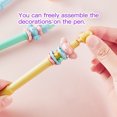 thumbnail image 4 of 3pcs Cute Decompression Gel Pens 0.38mm Black Ink Pen Fun Stress Relief Pens Top Rotation, 4 of 8