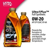Ultra1Plus SAE 0W-20 Full Synthetic Motor Oil, API SP, ILSAC GF-6A