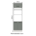 thumbnail image 3 of Mueble Para Horno Y Microondas Madesa Agata 70cm BG, 3 of 4