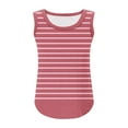 thumbnail image 5 of Taqqpue Girls T Shirts Sleeveless Scoop Neck Tank Tops Flowy Striped Loose Tops Summer Casual Fashion Tunic Tee Shirts 5-14 Years, 5 of 6