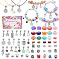 thumbnail image 1 of Kit para hacer pulseras con dijes, suministros para hacer joyas, regalos de unicornio sirena, manualidades para niñas adolescentes, para niñas de 8 a 12 años, 66 piezas, 1 of 5