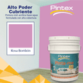 thumbnail image 2 of PINTEX Pintura para Pared Vinil-Acrílica | Fácil Aplicación, Alta Cobertura y Resistente a la Lluvia | Pintura Acrilica para Interiores Exteriores Acabado Mate | 19 Litros | Color Aproximado al Real, 2 of 8