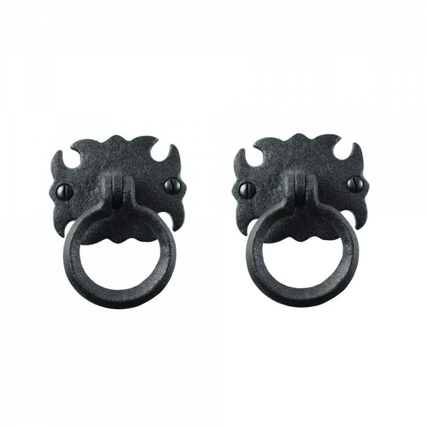 Black Wrought Iron Cabinet Ring Pulls 2, Ring Pull Hardware For Dressers
