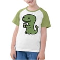 thumbnail image 3 of RXIRUCGD 2025 Vêtements d'Été pour Enfants Tout-Petits Garçons Filles Mode Mignon Col Rond Imprimé Manches Courtes Haut, 3 of 7