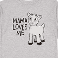 thumbnail image 4 of Inktastic Mama Loves Me- cute goat Boys or Girls Long Sleeve Toddler T-Shirt, 4 of 5