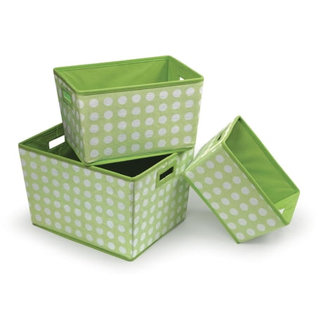 Sage Spotted Badger Basket Nesting Trapezoid Three Basket Set