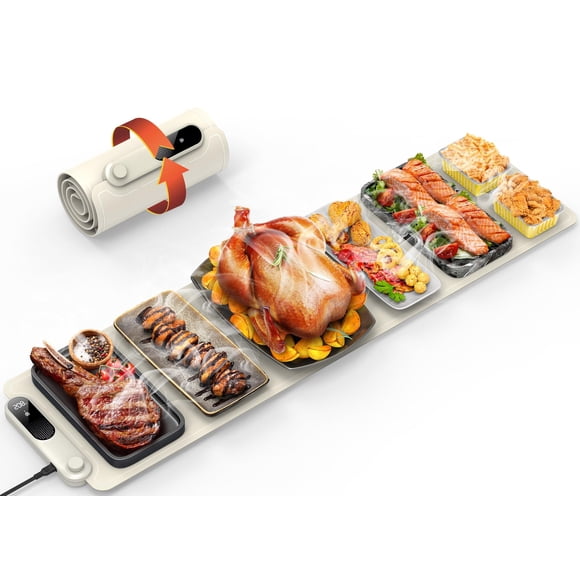 Tapete Térmico Alimentar FEPPO Extra-largo 42x12 cm con Temporizador y Control de Temperatura