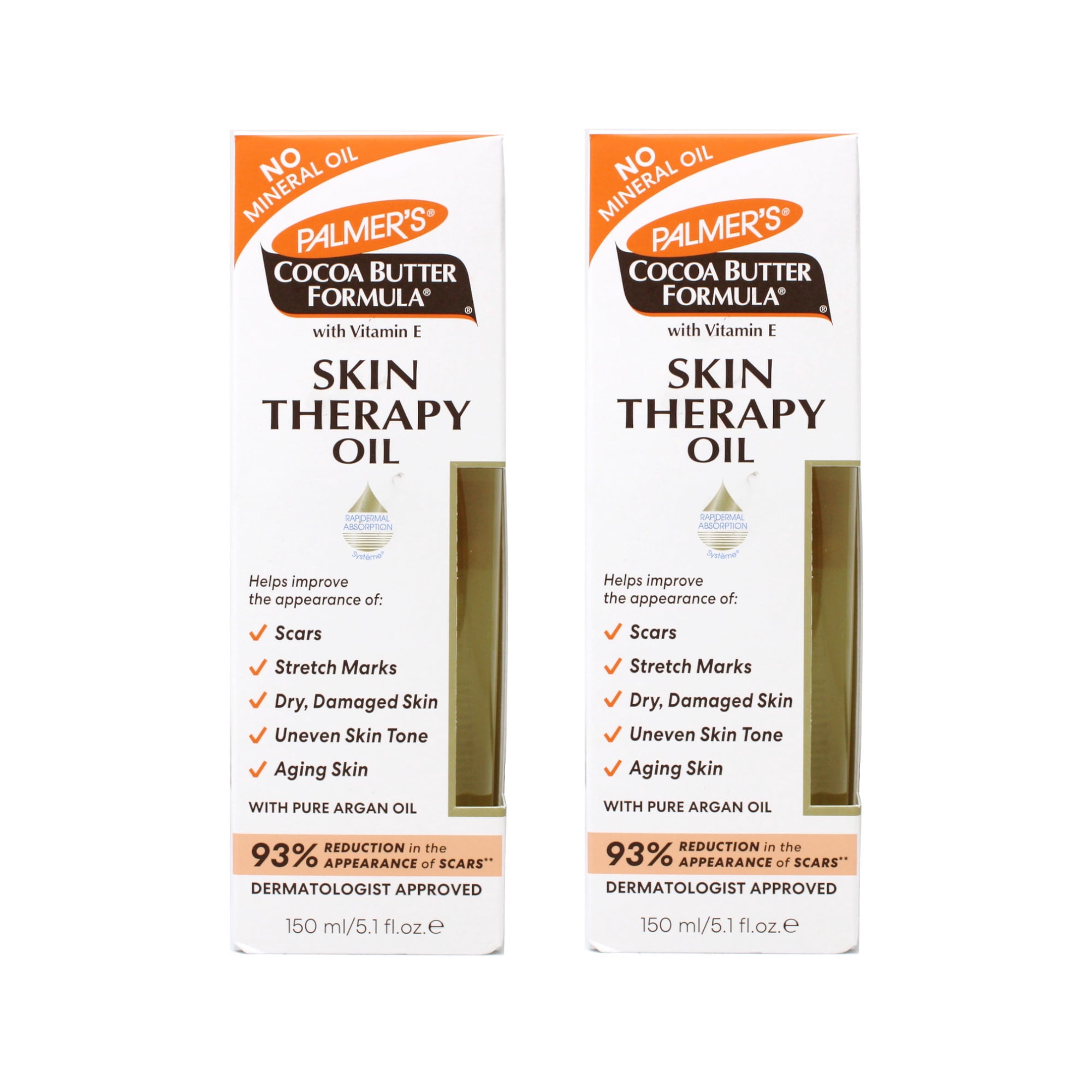 2 Pack - Palmers Cocoa Butter Formula Skin Therapy Oil Pump 5.1oz Each