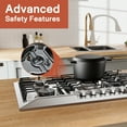 thumbnail image 5 of "Empava 36"" Recessed Gas Stove Cooktop with 5 Italy SABAF Sealed Burner NG/LPG Convertible in Stainless Steel", 5 of 16
