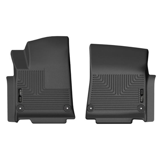 Husky Liners 51671 X-Act Contour Floor Liners Fits 2022-2024 Rivian R1S & R1T Front Row 2 Pc Black