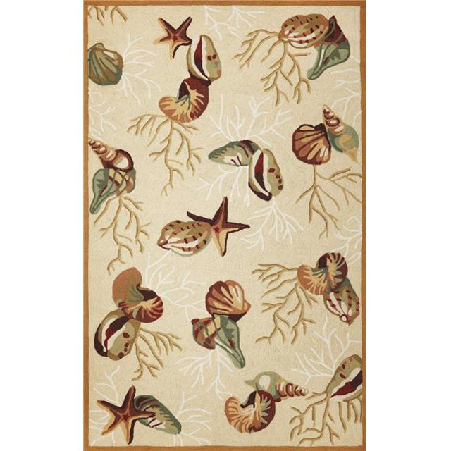 HomeRoots 352609 Tapis en Polyester Beige 5 x 7 Pi 6 Po