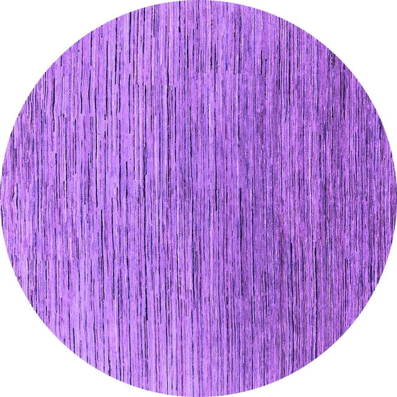 Ahgly Company Indoor Round Oriental Purple Industrial Area Rugs, 7' Round