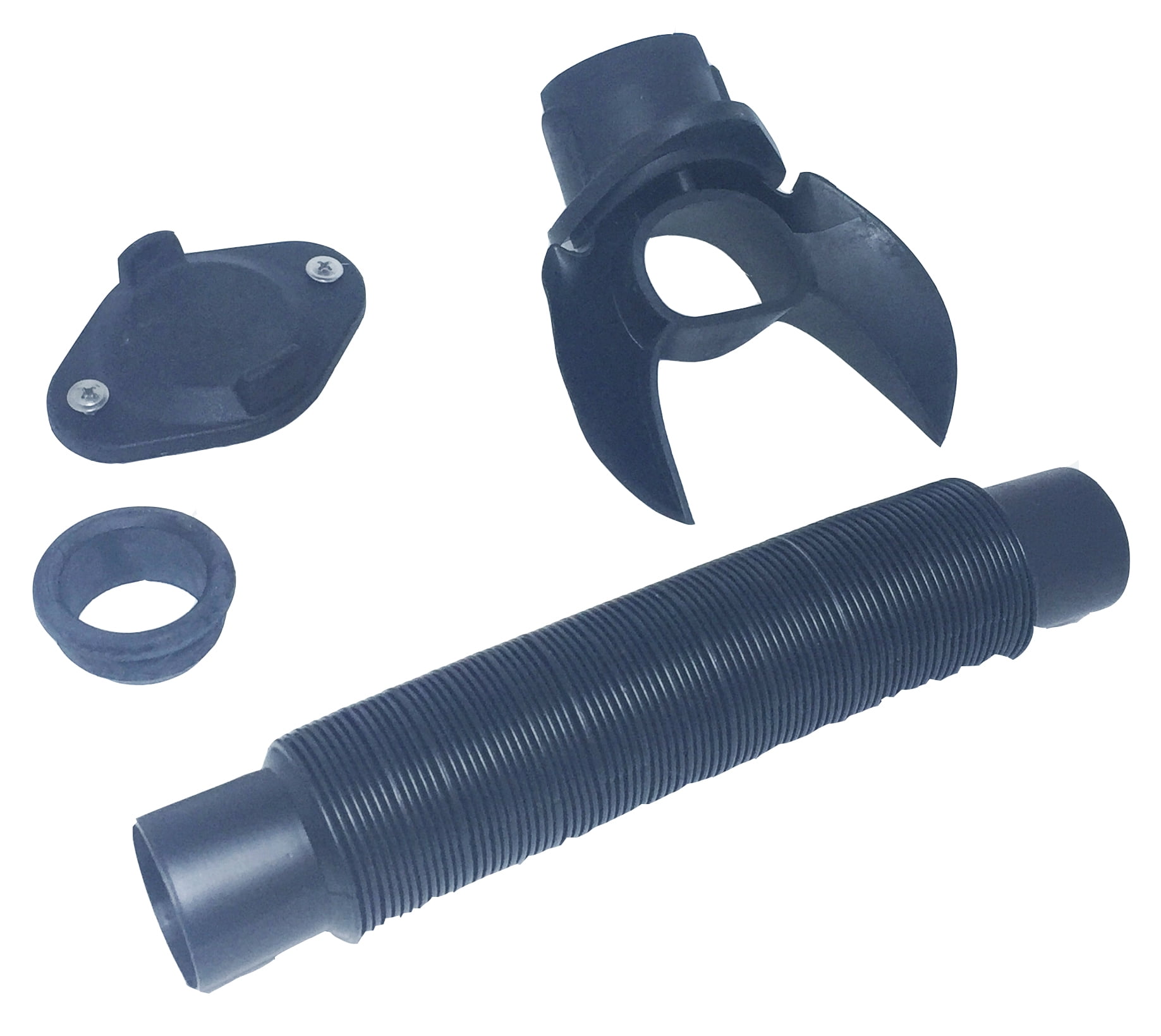 Round Downspout Rain Barrel Kit 3 and 4 " Diverter, Winter Cover, Hose