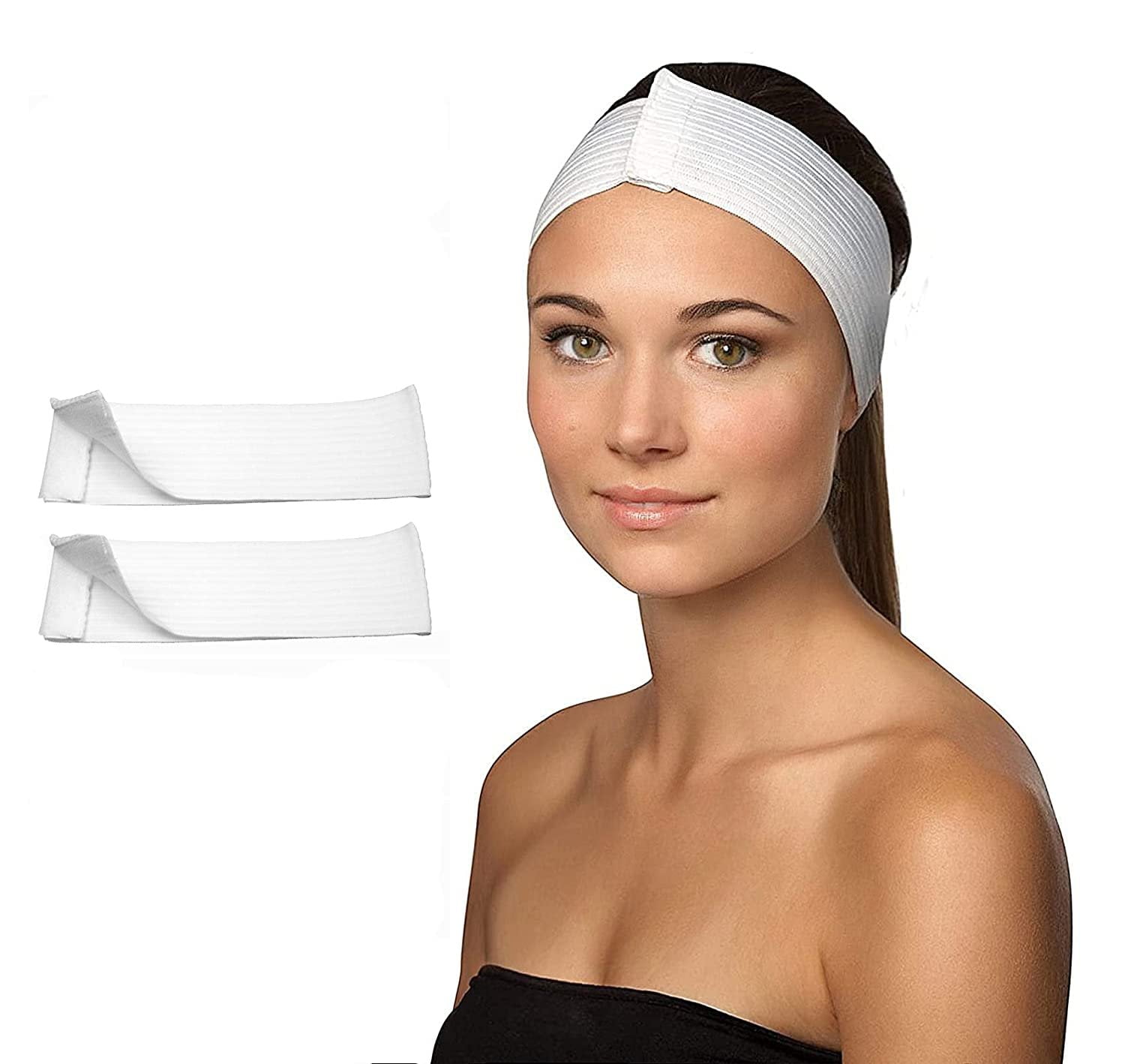 Dukal Stretch Headbands. Disposable Headbands Pack of 48