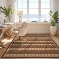 thumbnail image 3 of Design&I 4'x6' Washable Area Rug Entryway Boho Ru Door Featuring Striped Front Doormat Entrance for Home Office, Under Desk, Snag-Free Skid-Resistant Medium, 3 of 7
