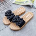 thumbnail image 1 of Pantuflas de mujer para uso exterior, modernas, antideslizantes, súper suaves, para el baño, con lazos para mujer, 1 of 6