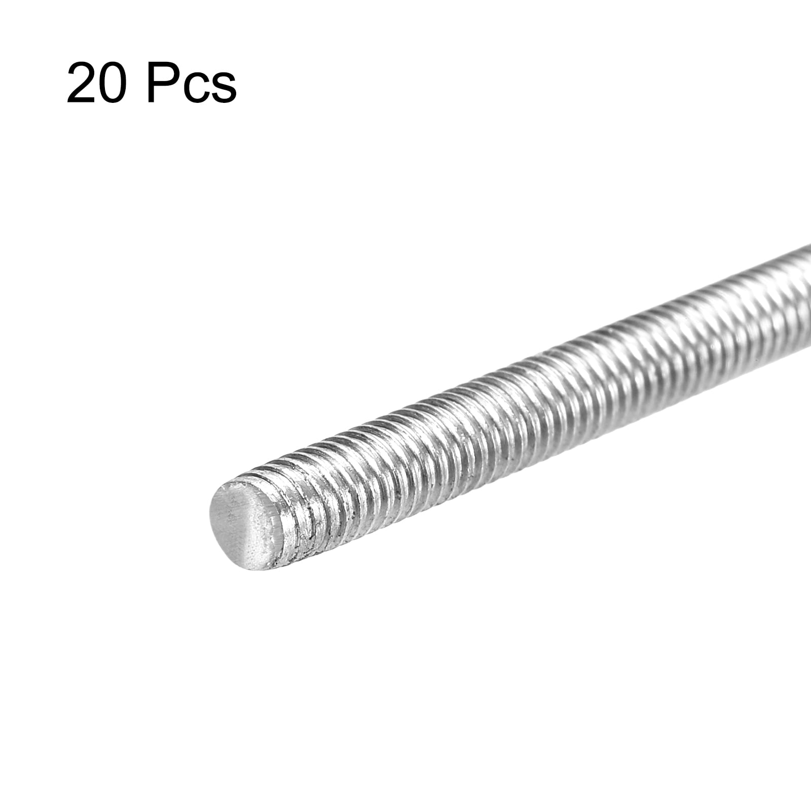20Pack Fully Threaded Rod M4 x 170mm 0.7mm Thread Pitch 304 Stainless Steel Right Hand Threaded Rods Bar Studs