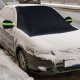 thumbnail image 2 of Car Snow Cover, Winter Car Snow Frost Frost and Sun Protection Clothing with Rearview Mirror Cover, 2 of 7