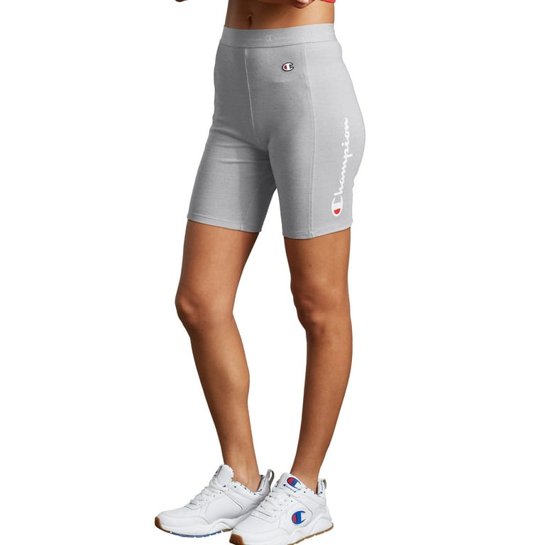 Champion Life Women's Everyday Bike Shorts, Vertical Logo