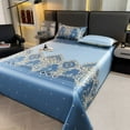 thumbnail image 4 of Dvkptbk Ice Silk Bed Sheet Three-Piece Cooler Mat Machine Washable and Foldable Non-Deformation Conditioning Mat Home Decor, 4 of 6