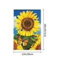 thumbnail image 4 of Rdsfhsp Summer Sunflower Garden Flag for Outside Seasonal Linen Small Vertical 12x18 Double Sided Yard Lawn Flags Holiday Farmhouse Outdoor Decor, 4 of 5
