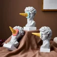thumbnail image 2 of Modern Nordic character decoration ice cream spoof David statue home decoration ornaments office bookshelf desktop art (Light green), 2 of 7