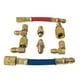 thumbnail image 1 of Juego de 8 adaptadores de manguera de conversión para aire acondicionado de coche, refrigeración, R134A, R12, conector de acoplamiento rápido, extractor y montaje rápido., 1 of 7
