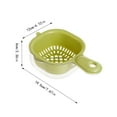 Kitchen Layer Draining With Handle Fruit Strainer Double Drain Fruit