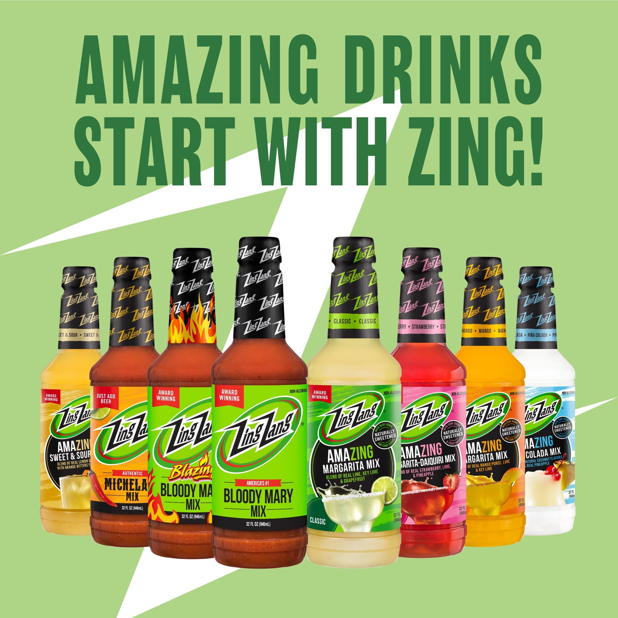 Zing Zang Classic Margarita Mix, Alcohol-Free, Sweet & Sour Premix, 1.75L Bottle - Walmart.com Zing Zang Classic Margarita Mix, Alcohol-Free, Sweet & Sour Premix, 1.75L Bottle - Walmart.com