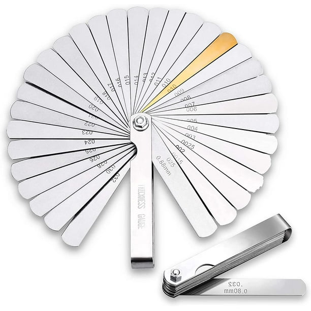 PHANY Feeler gauge set of feeler gauges 32 stainless steel blades