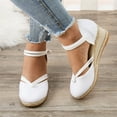 thumbnail image 6 of Mostsola Closed Toe Espadrilles for Women Wedge Sandals High Heels Braided Ankle Strap Dress Shoes, 6 of 7
