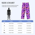 thumbnail image 2 of Salouo Tropics Leaf Print Pajama Pants for Men, Lounge Pants Elastic Waistband Casual Men's sleepwear Loungewear Sleep Pajama Pant -Medium, 2 of 7