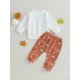 thumbnail image 3 of Conjunto de 2 piezas para bebé niño pequeño, sudadera, jersey y pantalones con estampado de pavo y gobble, ropa de Acción de Gracias, 3 of 6