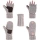 thumbnail image 5 of Winter Knitted Fingerless Gloves Convertible Mittens Flap Cover For Men Women Thermal Insulation Warm, 5 of 5