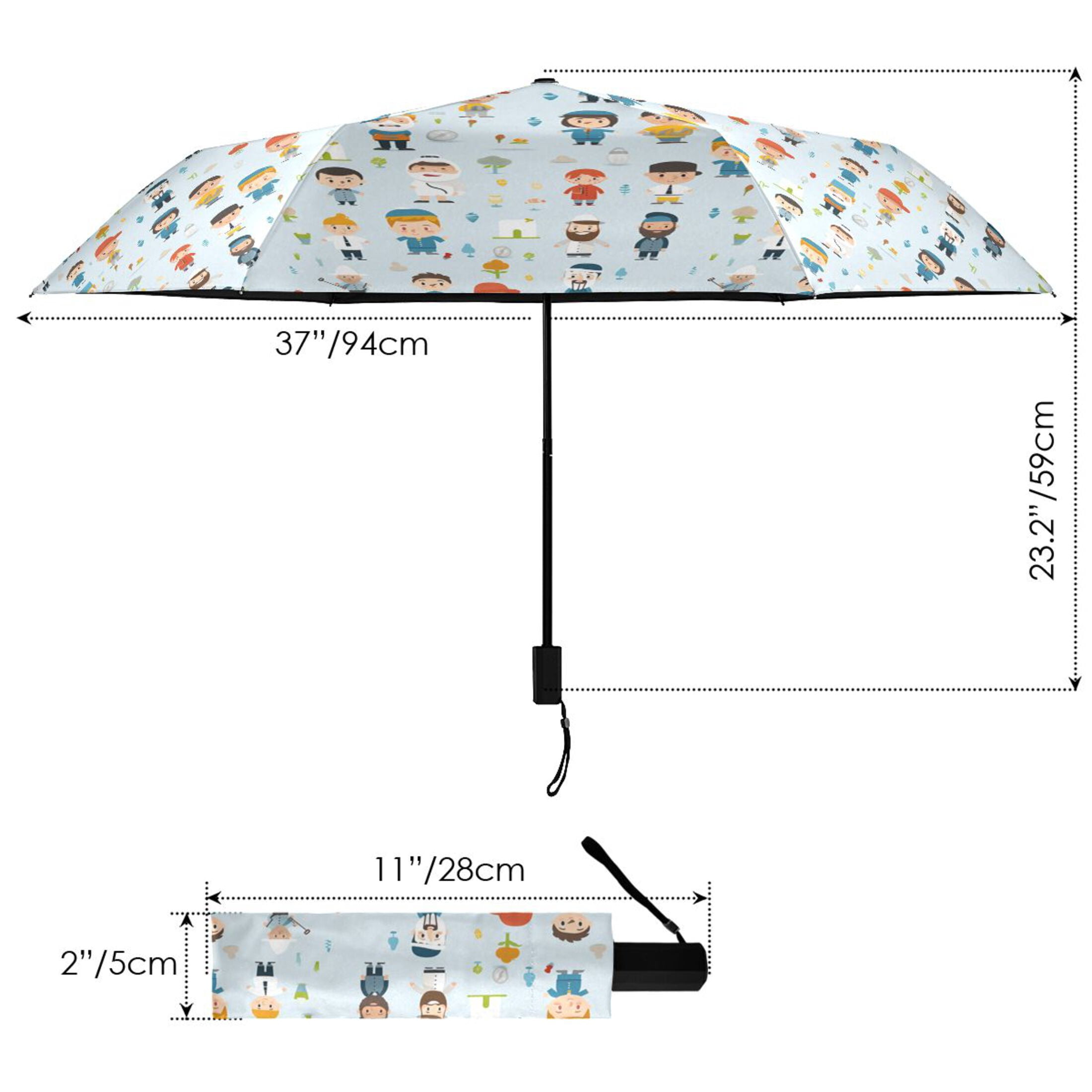 Various Character and Flower Compact Sun Umbrella Windproof Travel Umbrellas for Rain Strong Portable UV Protection