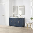 thumbnail image 3 of Gavino 60" Wood Vanity in Royal Blue with Composite Stone Top and Mirror, 3 of 12
