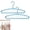 2pcs*Blue, variant on Multifunctional Foldable Clothes Hanger with 11-Hole,11-Hole Multi-Functional Rotating Clothes Hanger,360° Rotation Hooks,Saving and Cascading Features,for Closet Organizers and Storage.