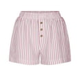 thumbnail image 5 of Qulqfy High Waisted Womens Shorts Resort Wear Pink Bermuda Baggy Stretchy Lounge Casual Comfy Shorts L, 5 of 6
