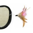 thumbnail image 3 of Cat Scratching Pad Hanging Fake Feather Kitten Scratcher Cat Scratcher with Bell, 3 of 10