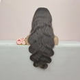 thumbnail image 2 of VIYA Body Wave Lace Front Wig Caps 13X6 150% Density Glueless Brazilian Hair Natural Black 22 Inch, 2 of 7