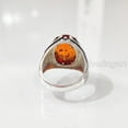 thumbnail image 7 of Baltic Amber Mans Ring, Natural Baltic Amber ring, Silver Jewelry, 925 Silver Ring, Birthday Gift, Heavy Mens Ring, Arabic Design, Ottoman Style Ring, Christmas, Turkey Mens Signet Ring, 7 of 7