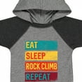thumbnail image 4 of Inktastic Rock Climbing Eat Sleep Rock Climb Repeat Boys or Girls Baby Bodysuit, 4 of 5