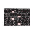 thumbnail image 4 of DouZhe Ensemble de 4 Polyester Placemats, Motif Kawai Mignons Chats Noirs Résistant à la Chaleur Place Mats pour Table à Manger, 12 Pouces x 18 Pouces, 4 of 6