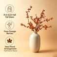thumbnail image 4 of Orange Berry Branch Artificial Bittersweet Floral Stem Bendable Fall Faux Flower Branch Indoor Harvest Table Vase Arrangement for Fall Home Decor, 4 of 6