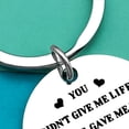 thumbnail image 3 of Step Mom Gift Step Dad Keychain Gift Christmas Birthday Gift for Mother Father in Law Stepmom Keychain Stepfather Gift Mother in Law Jewelry Father in Law Appreciation Gift Mothers Fathers Day Keyring, 3 of 4