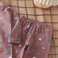 thumbnail image 4 of TOWED22 Toddler Boys Outfits 2 Piece Printed Long Sleeve Crewneck Top Jogger Pants Soft Fall Winter Clothing Set(Purple,7-8 Y), 4 of 6