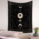 thumbnail image 1 of Dremisland Luna Tapiz de Pared Psicodélico Tarot Astrología Colgante de Pared Luna y Estrella Tapiz Negro Tela de Pared Decoración de Arte para Dormitorio Sala de Estar (Tarot, L/130X150cm) TUNC Sencillez, 1 of 5