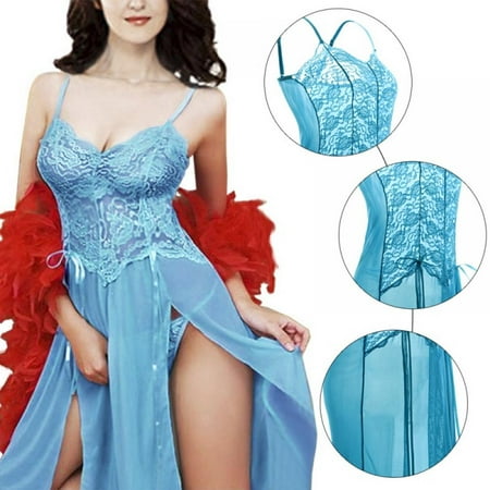 

Womens Chemise Sleepwear Full Slips Lace Nightgown Cotton Jersey Lingerie